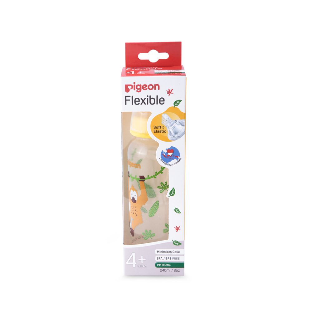 Flexible Standard Neck Feeder Pp Rp 240Ml – Orangutan
