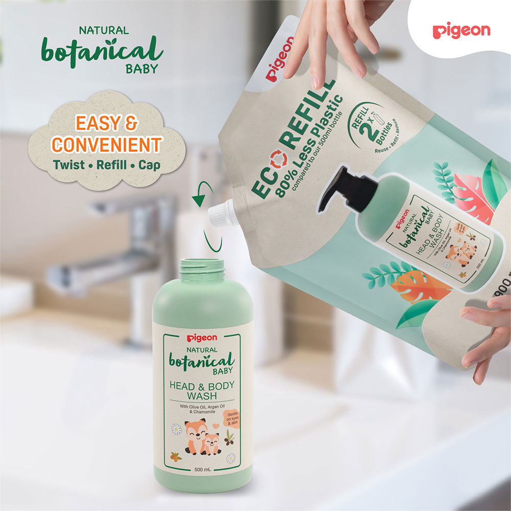 Baby Head & Body Wash Refill 900Ml