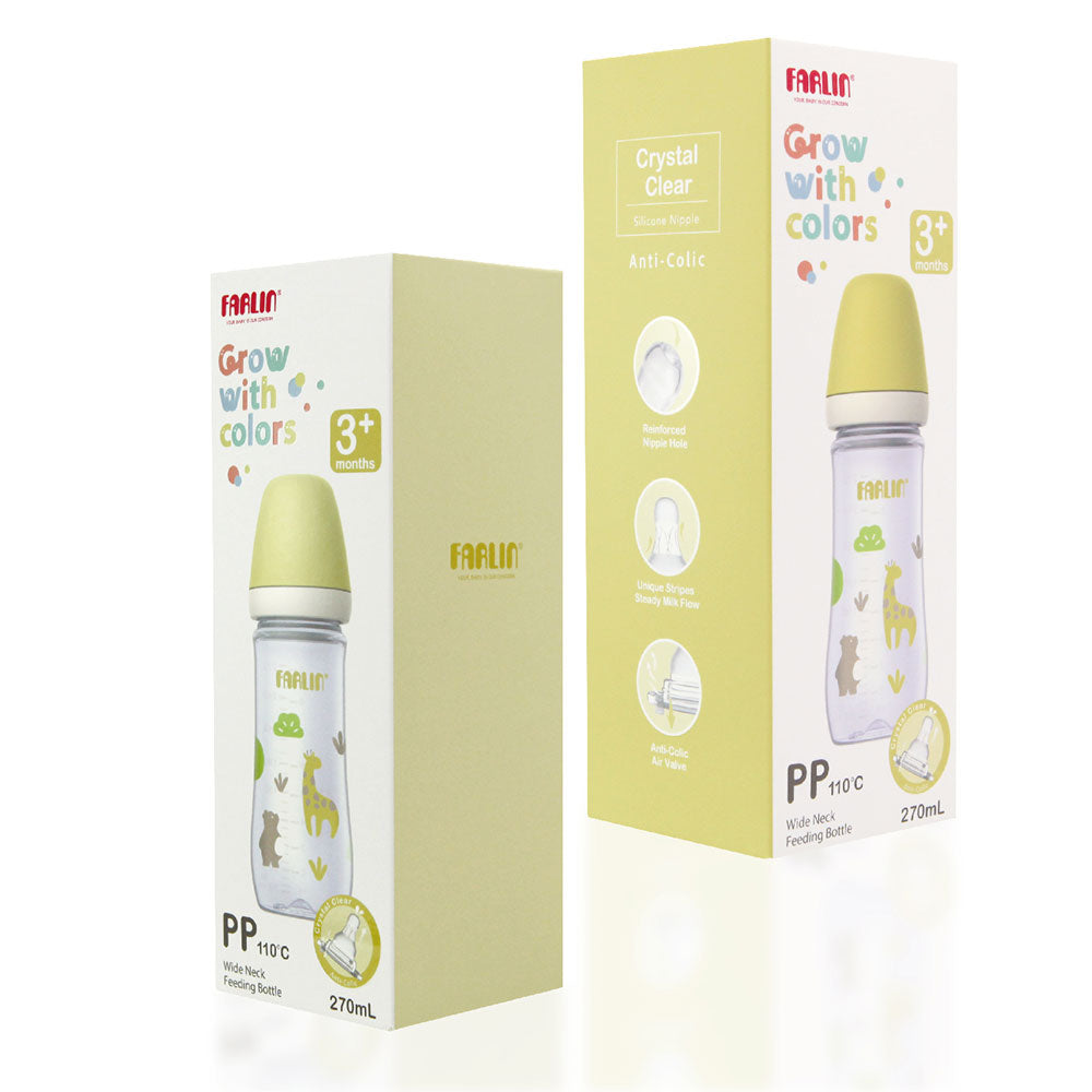 PP WIDE NECK FEEDING BOTTLE 270ML