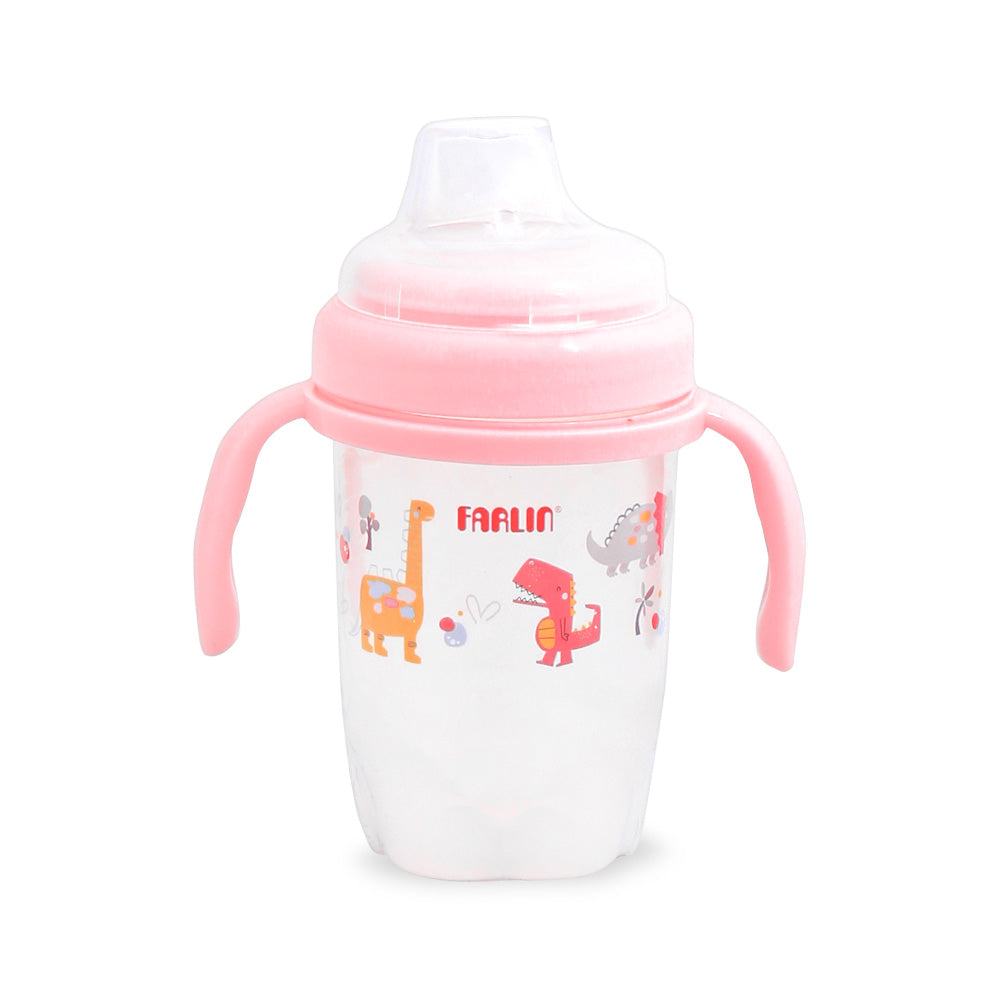 DRINKING CUP STEP 2-SPOUT 240ML-PINK