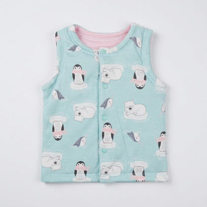 Girls Sleeveless jacket blue  Zubaidas