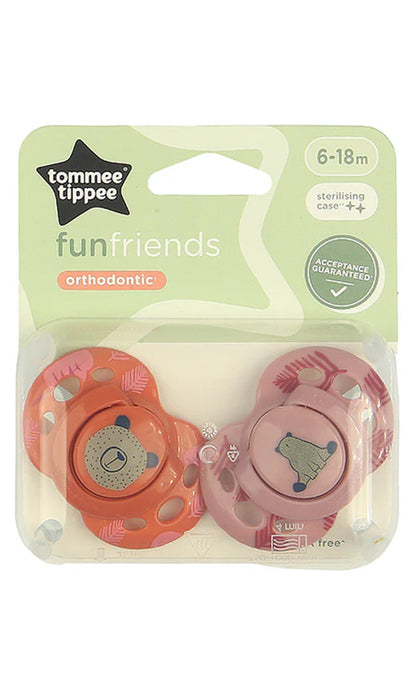 Closer to Nature Orthodontic Soothers Pack Of 2 6-18M  - 433358