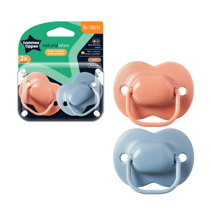 Cherry Latex Soother 2-PK Tommee Tippee 6-18M -433533