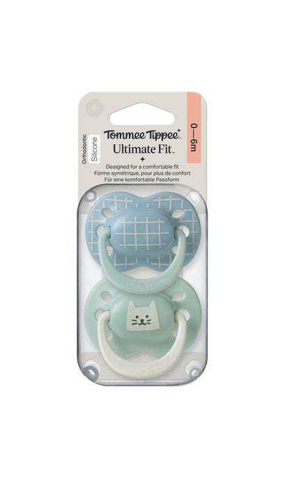 Tommee Tippee Ultra Fit Silicone Soother 0-6M Pack Of 2