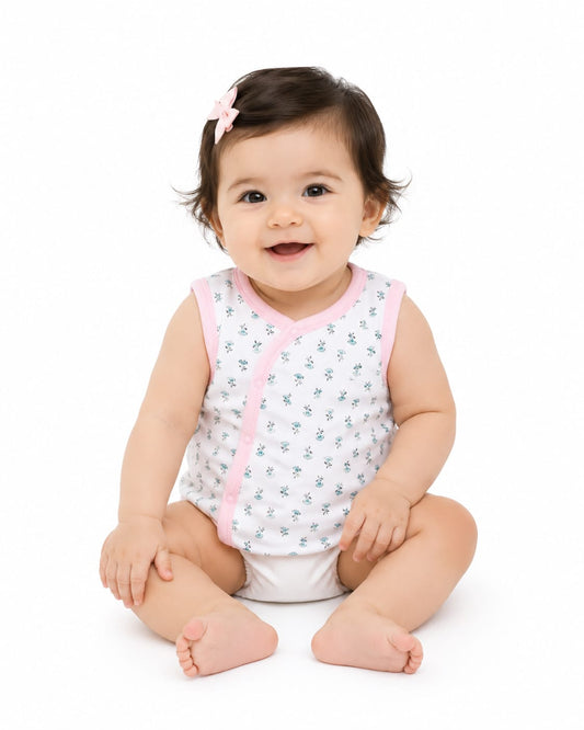 Girls Sleeveless jacket Pink   Zubaidas
