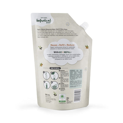 Baby Head & Body Wash Refill 900Ml