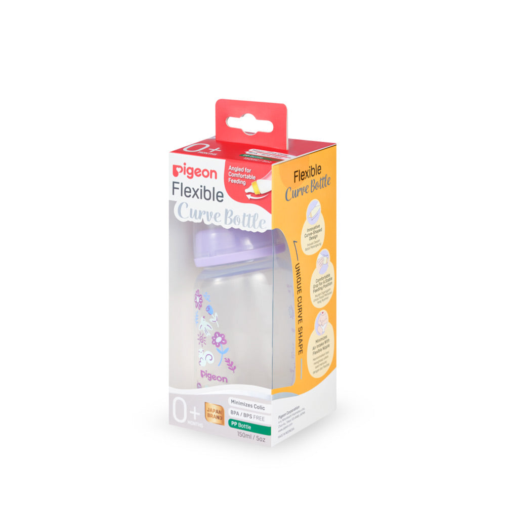 Pigeon Curve Standard Neck Nursing Bottle Pp 150ml Garden