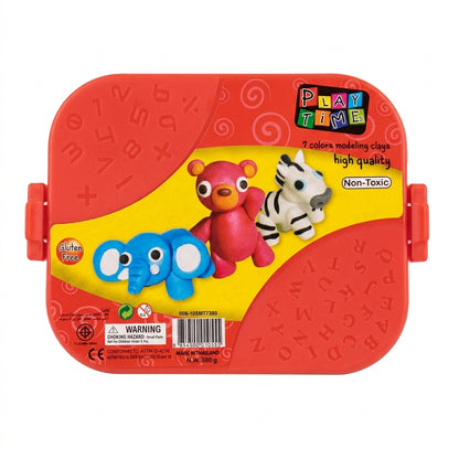 Play Time Non-Toxic Modeling Clay Set for Kids – Creative Clay Dough Box with Tools & Shapes