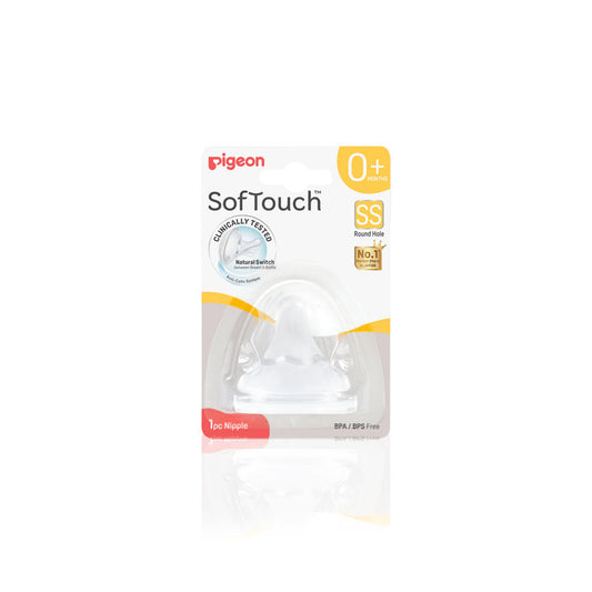 Softouch Wide Neck Nipple 1 Pc SS