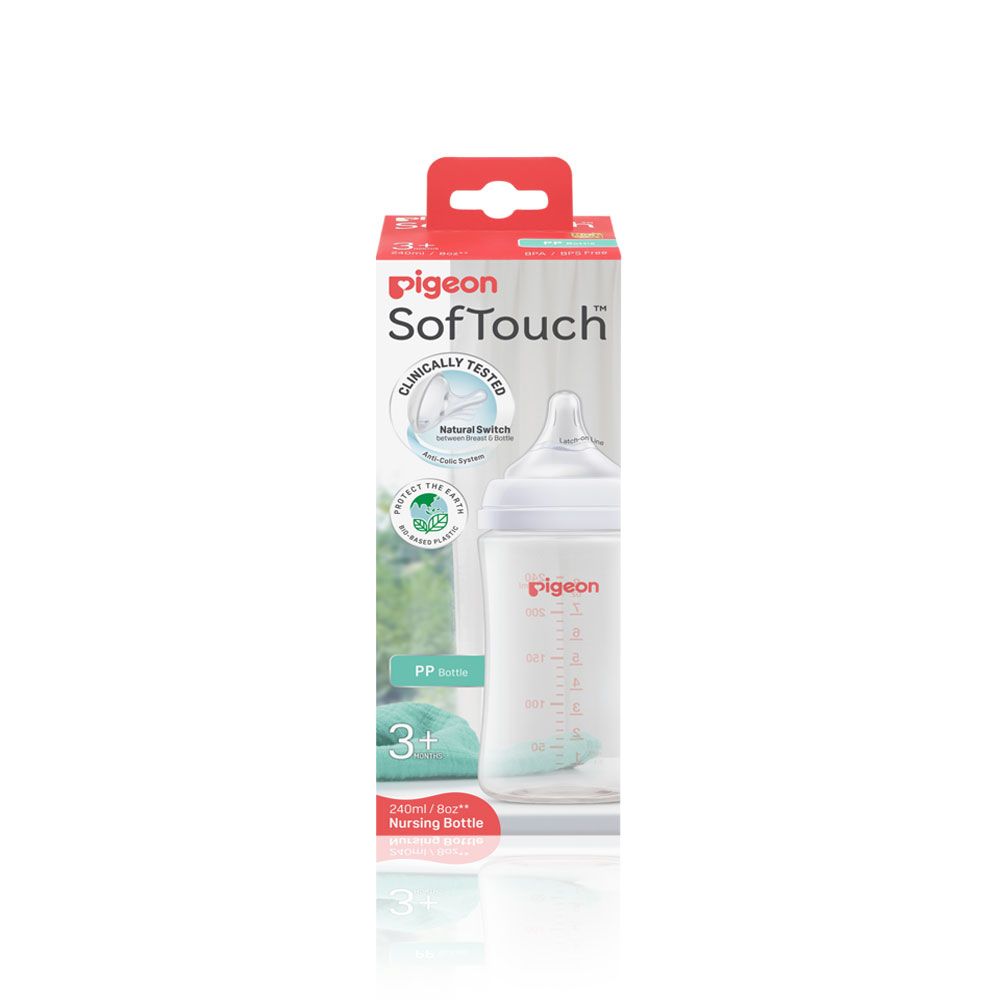 Softouch Bpp Wide Neck Nursing Bottle 240ml Logo