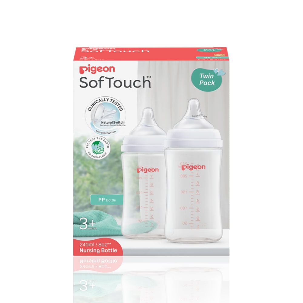 Softouch Bpp Wide Neck Nursing Bottle 240ml Pk-2