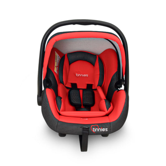 SECURE BABY CARRIER CAR SEAT – INFANT ROCKER WITH RETRACTABLE CANOPY RED