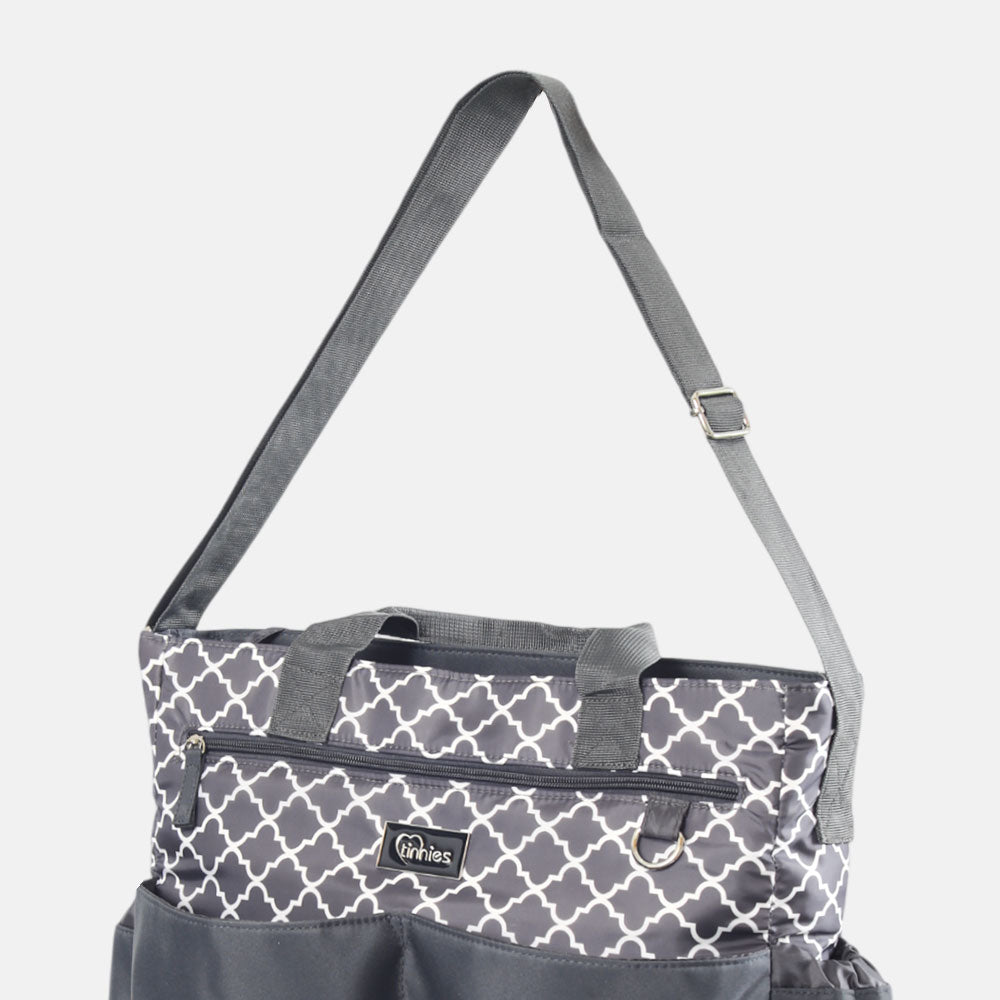 TINNIES BABY DIAPER BAG GREY
