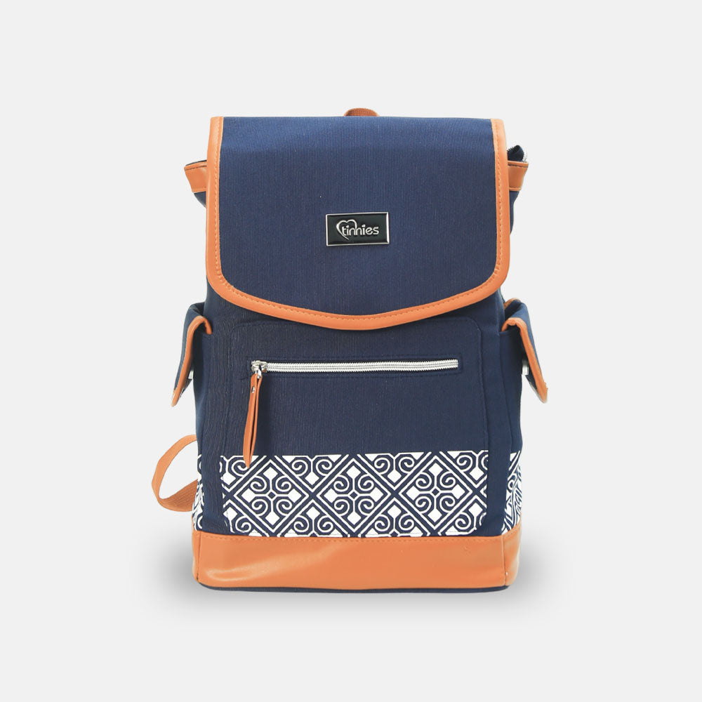 TINNIES DIAPER BACKPACK – NAVY BLUE HANDS-FREE COMFORT FOR MODERN MOMS