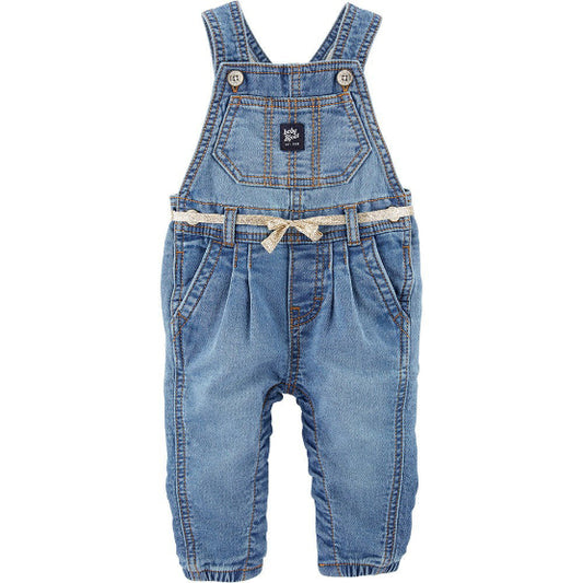 Knit Denim Overalls - Degrassi Wash - Baby Girl