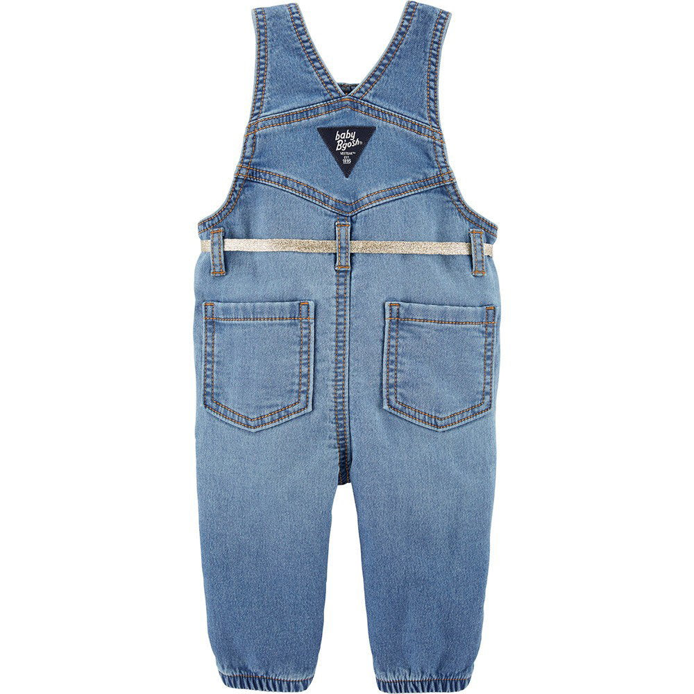Knit Denim Overalls - Degrassi Wash - Baby Girl