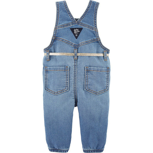 Knit Denim Overalls - Degrassi Wash - Baby Girl