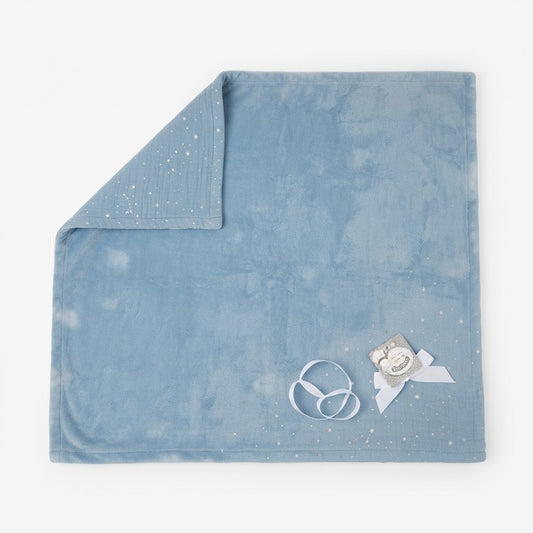 Blue Starry Soft Baby Blanket-Zubaidas