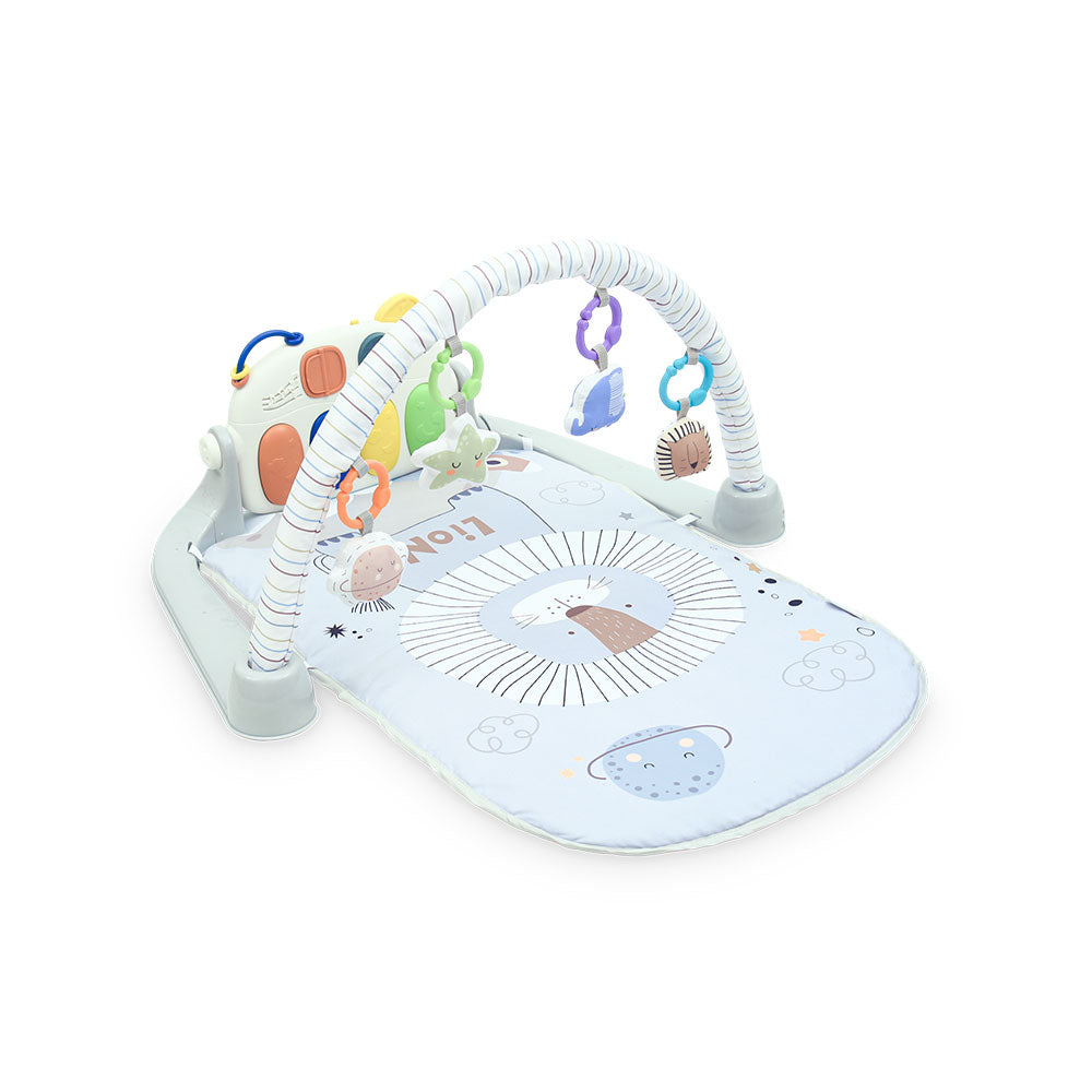 Tinnies Baby Piano Play Gym & Activity Mat Grey (0–36 Months)