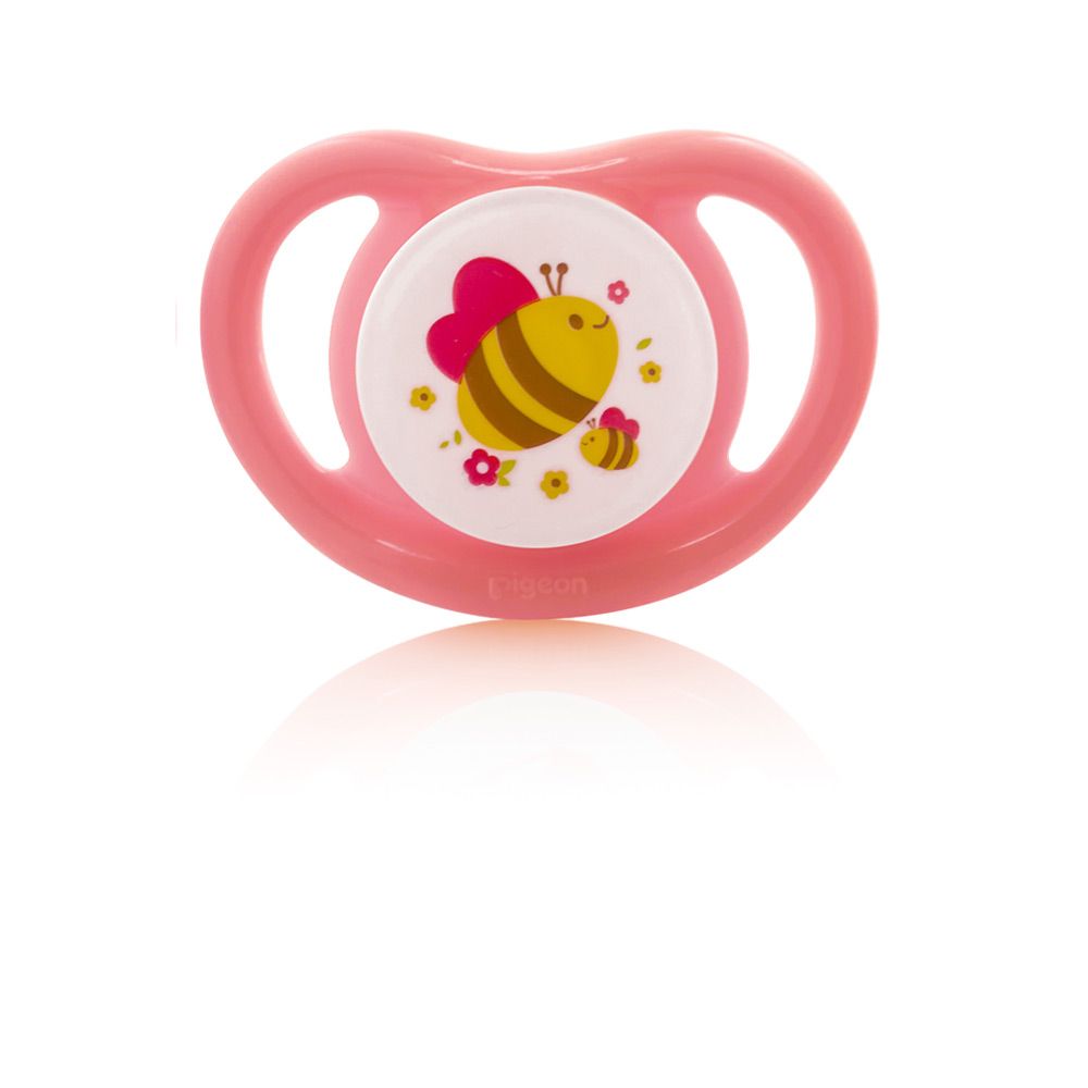PIGEON MINILIGHT SOFTEST SILICONE GIRL PACIFIER 2PCS - M