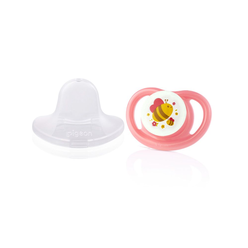 PIGEON MINILIGHT SOFTEST SILICONE GIRL PACIFIER 2PCS - M