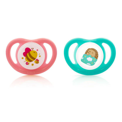 PIGEON MINILIGHT SOFTEST SILICONE GIRL PACIFIER 2PCS - M
