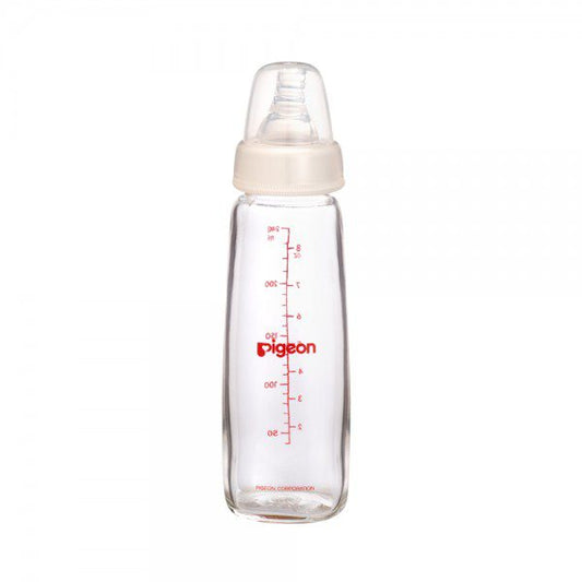 PIGEON NURSING BOTTLE WITH PERISTALTIC NIPPLE (GLASS)