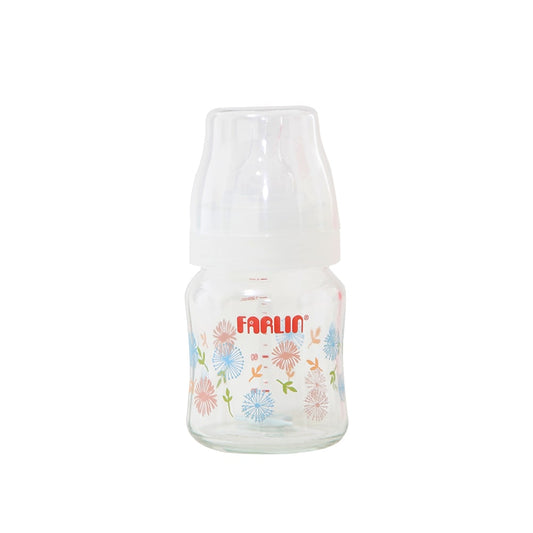 WIDE NECK GLASS FEEDING BOTTLE 120 ML