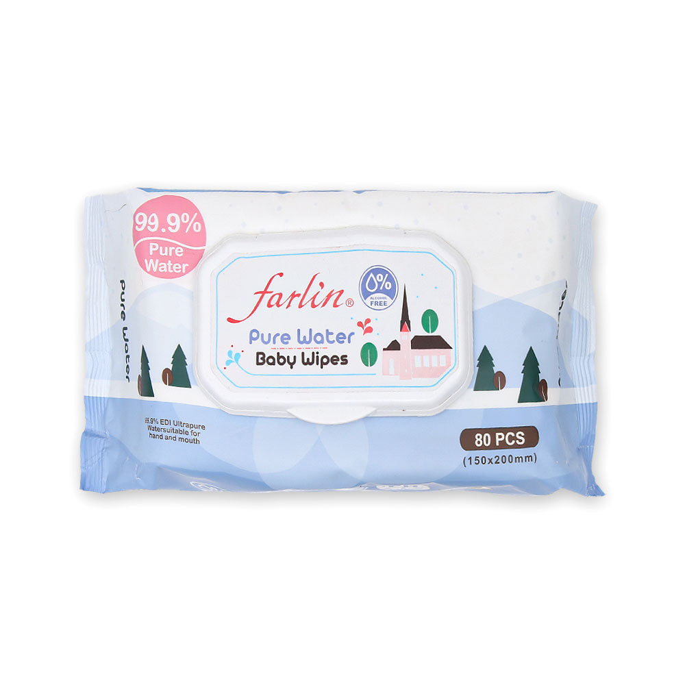 WET WIPES PURE WATER PK-80 FLIP TOP