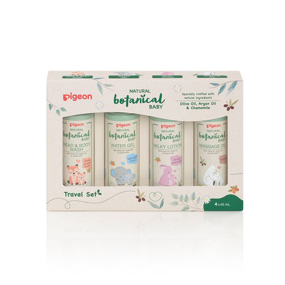 Natural Botanical Baby Travel Set