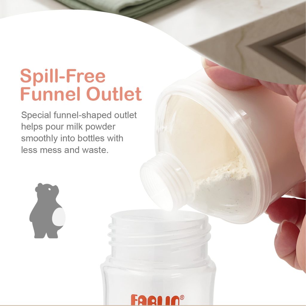 Farlin Milk Container Grow With Colors Peach