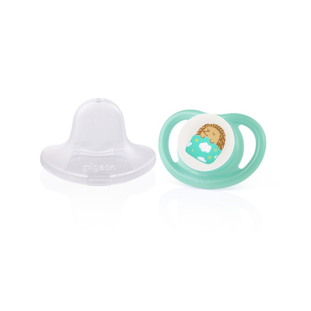 BABY PACIFIER – HEDGEHOG MOTIF (6–18 MONTHS)