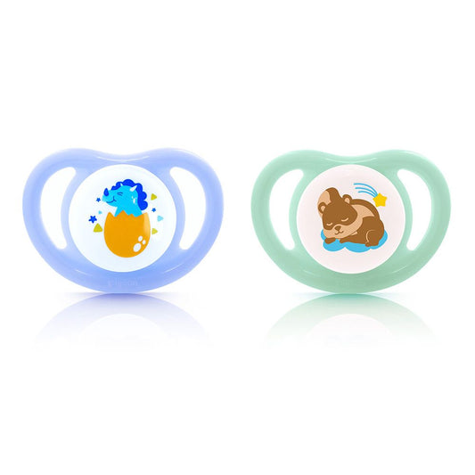 PIGEON MINILIGHT SOFTEST SILICONE BOY PACIFIER 2PCS - S