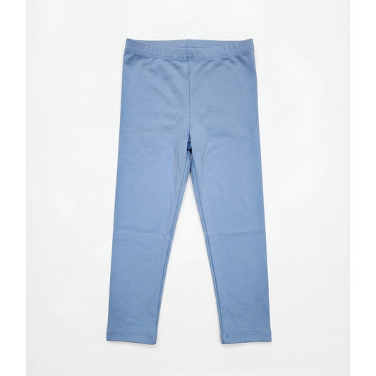 Girls Cotton Leggings Plain Bue Zubaidas