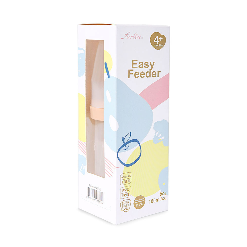 SQUEEZABLE EASY SPOON FEEDER 180ML - PEACH