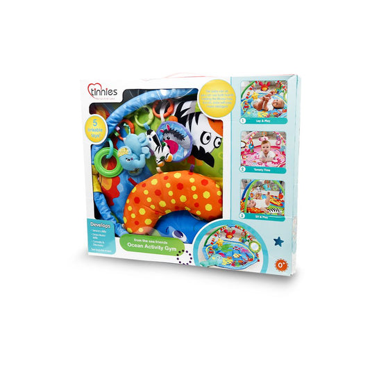 UNISEX BABY PLAY MAT – 4-IN-1 ACTIVITY MAT WITH TOYS (0–12 MONTHS)